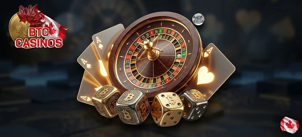 Wide variety of popular table games and modern slots available at Canadian crypto casinos.